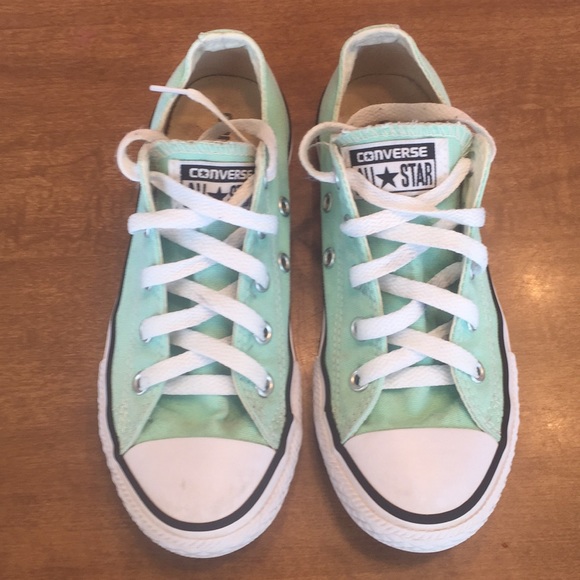 girls teal converse